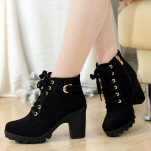 Chunky heel martin boots