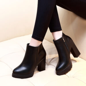 Zipper Ankle Boots