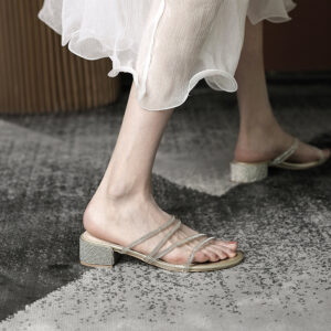 Rhinestone Embellished Sandals