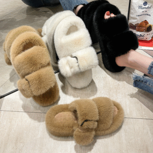 Muted Fuzz Slippers