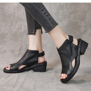 Rustique Genuine Leather Heel