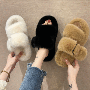 Muted Fuzz Slippers