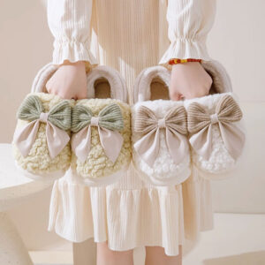 Bow Fluffy Slipper