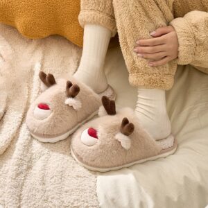 Reindeer Plush Slippers