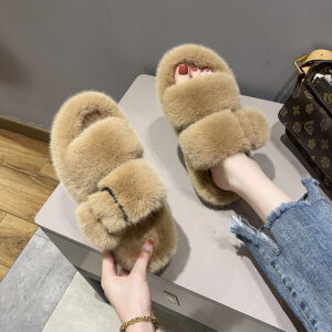 Muted Fuzz Slippers