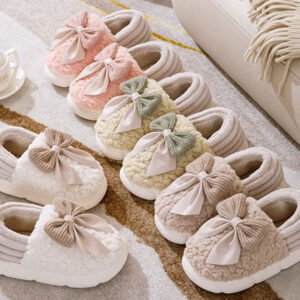 Bow Fluffy Slipper
